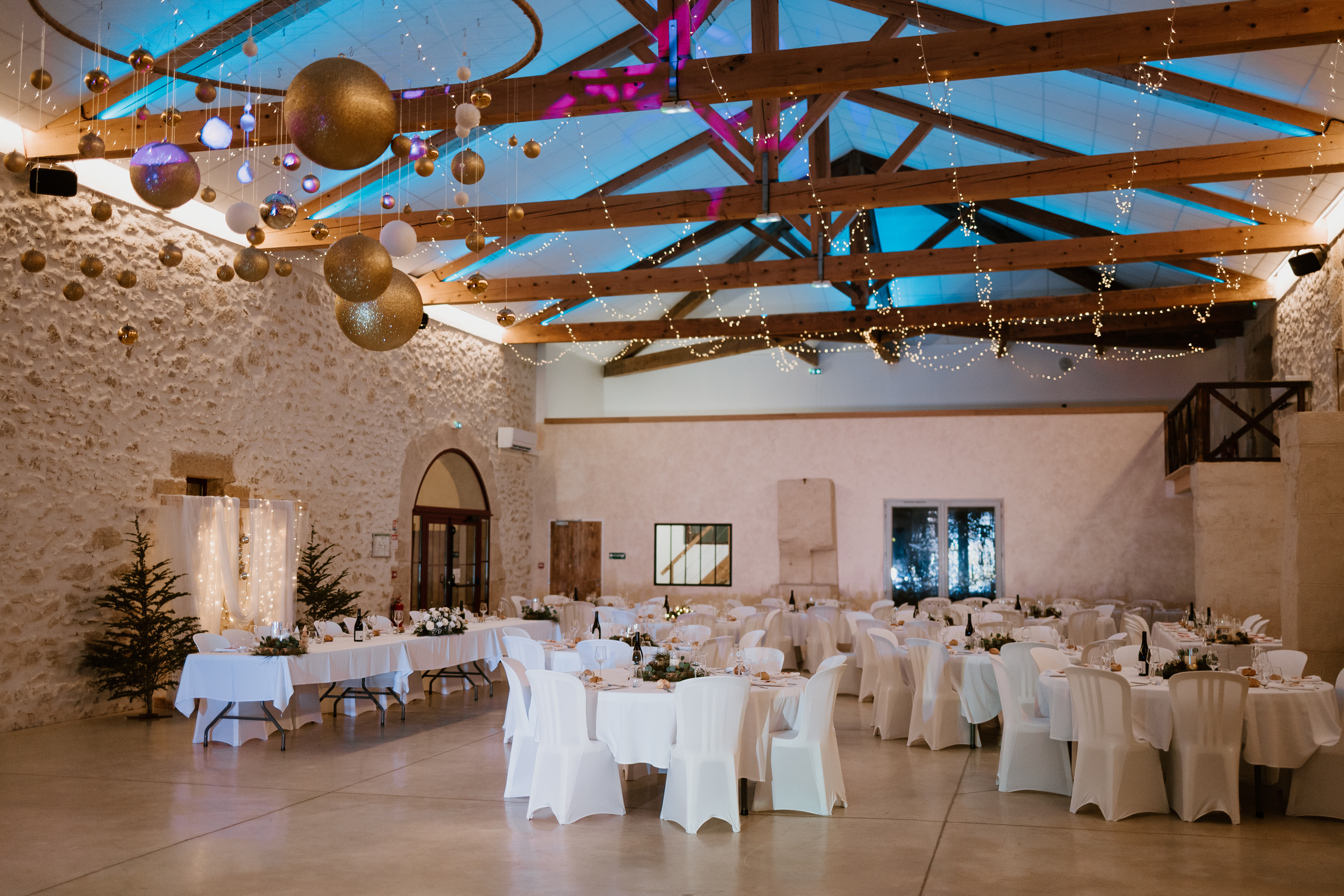 salle de mariage hiver