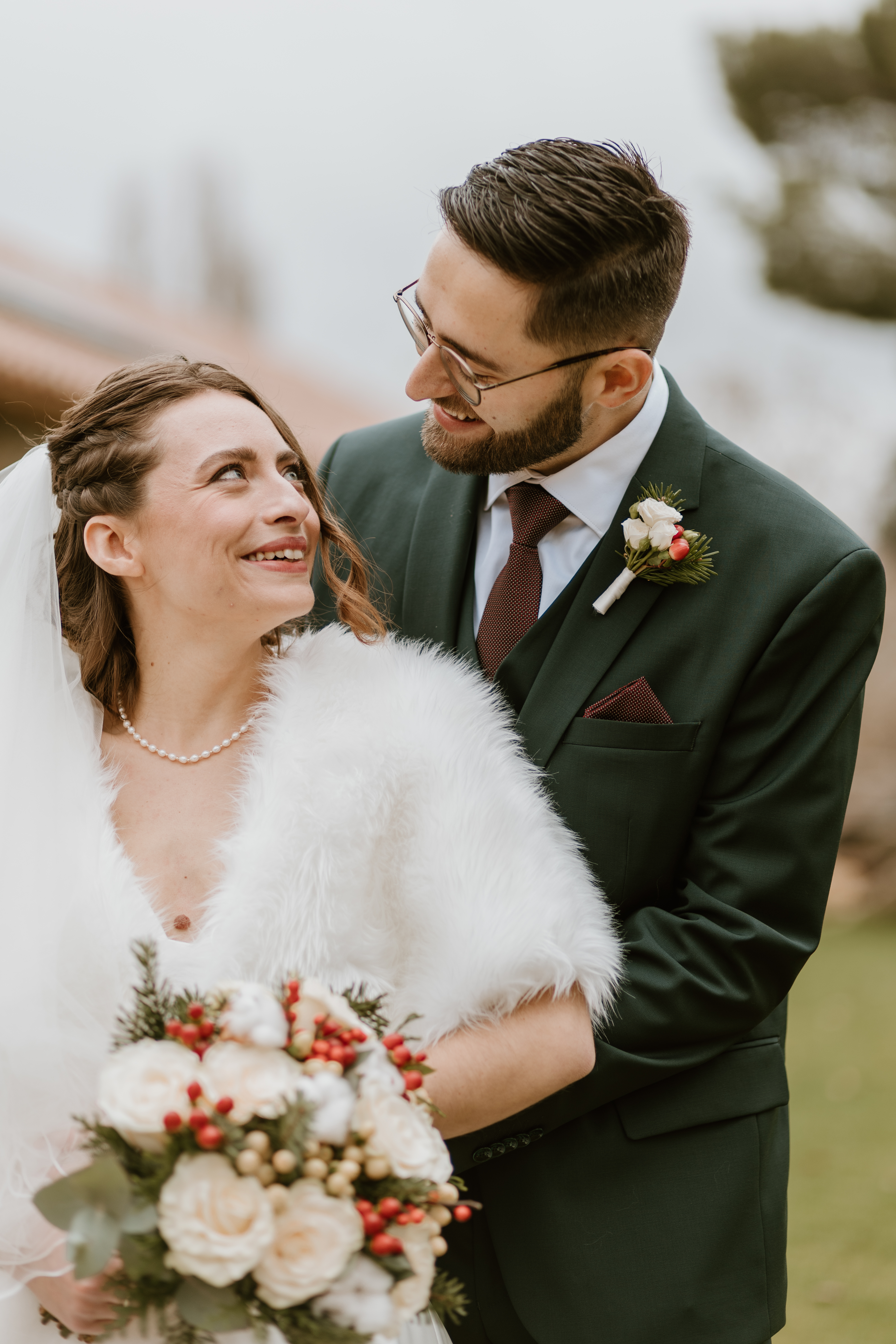 photo couple de mari&eacute; no&euml;l
